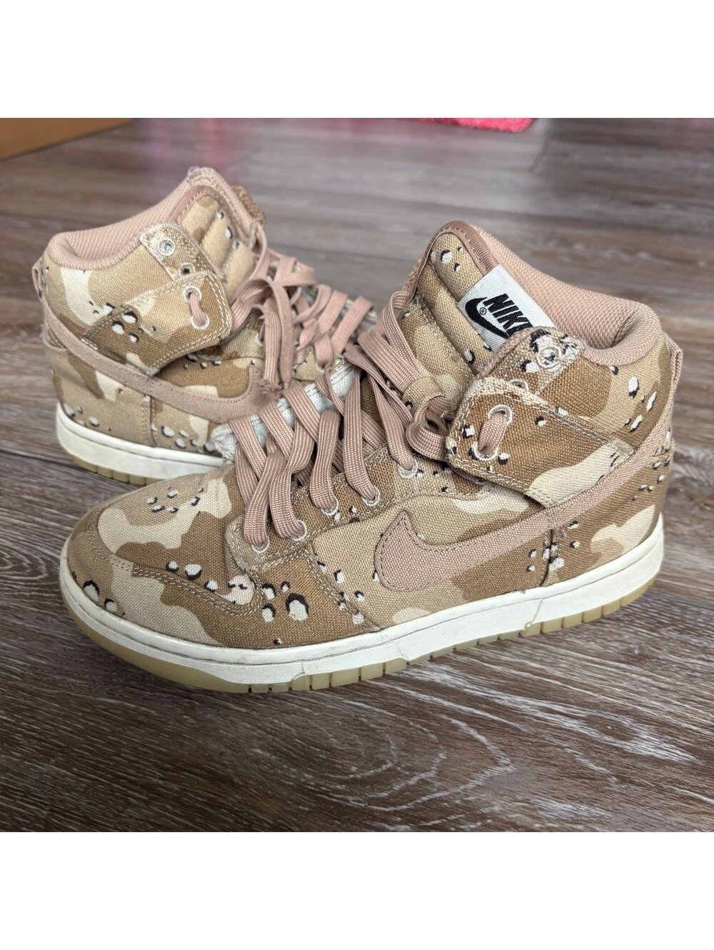 Nike Dunk High Desert Camo DX2314-200 Sneakers Youth 7Y Men’s 7 Women’s 8.5